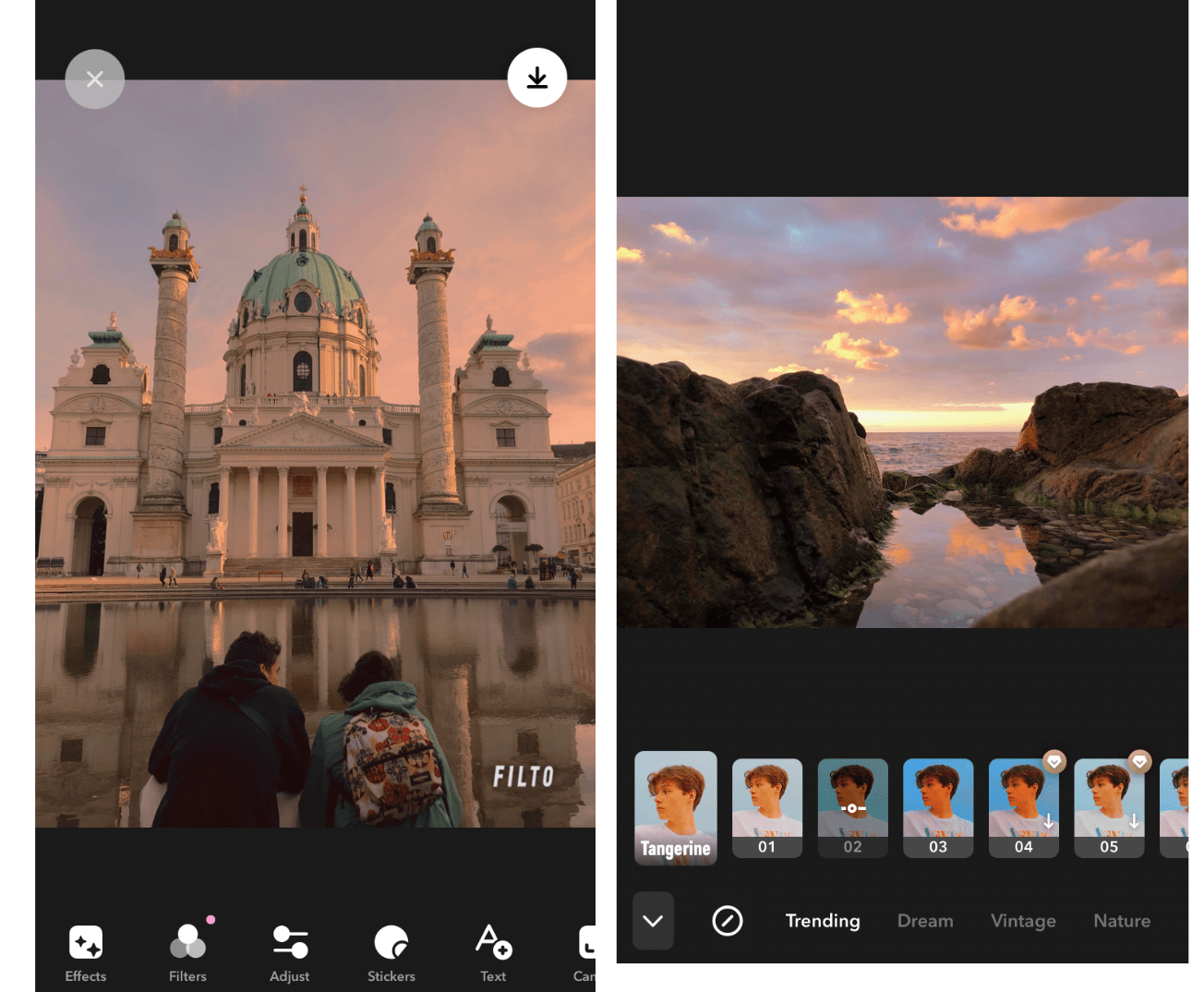 filto photo editor filters